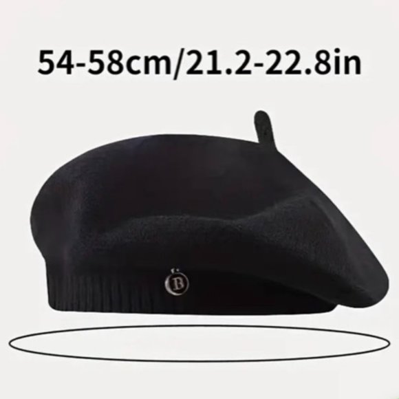 NWT Breathable Elastic Octagonal Knit Berets Hat - Picture 2 of 4